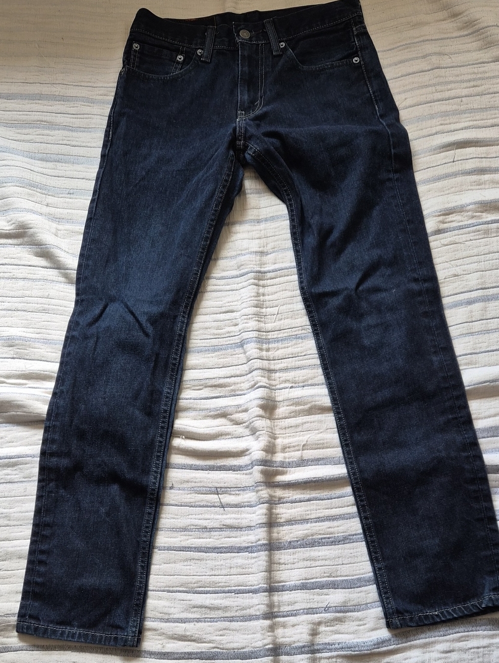 Levi's Slim Straight Jeans in Dark Blue Indigo